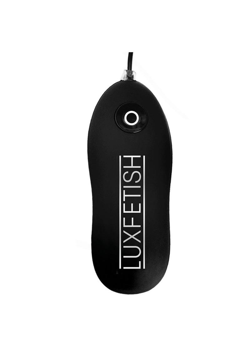 Lux Fetish Inflatable Vibrating Butt Plug with Remote Control