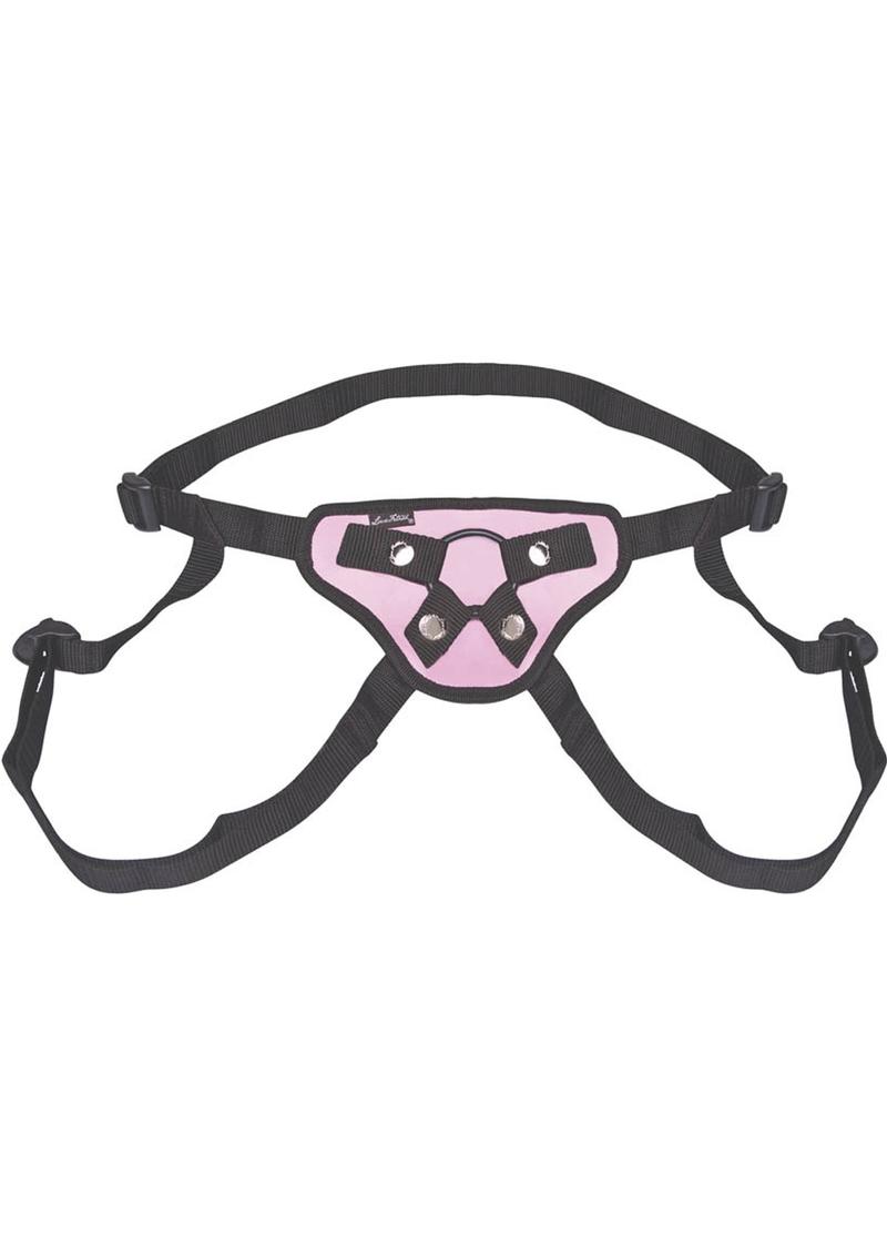 Lux Fetish Pretty In Pink Strap-On Harness Adjustable - Pink