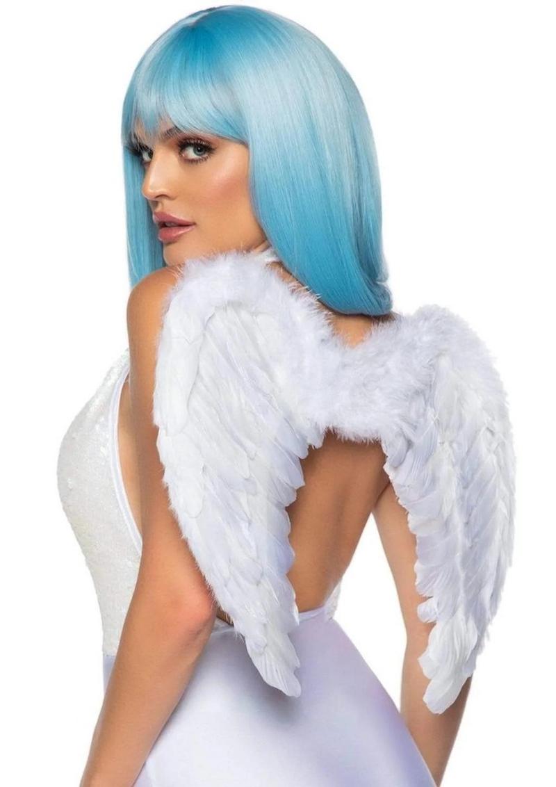 Marabou Trim Wings - White - One Size