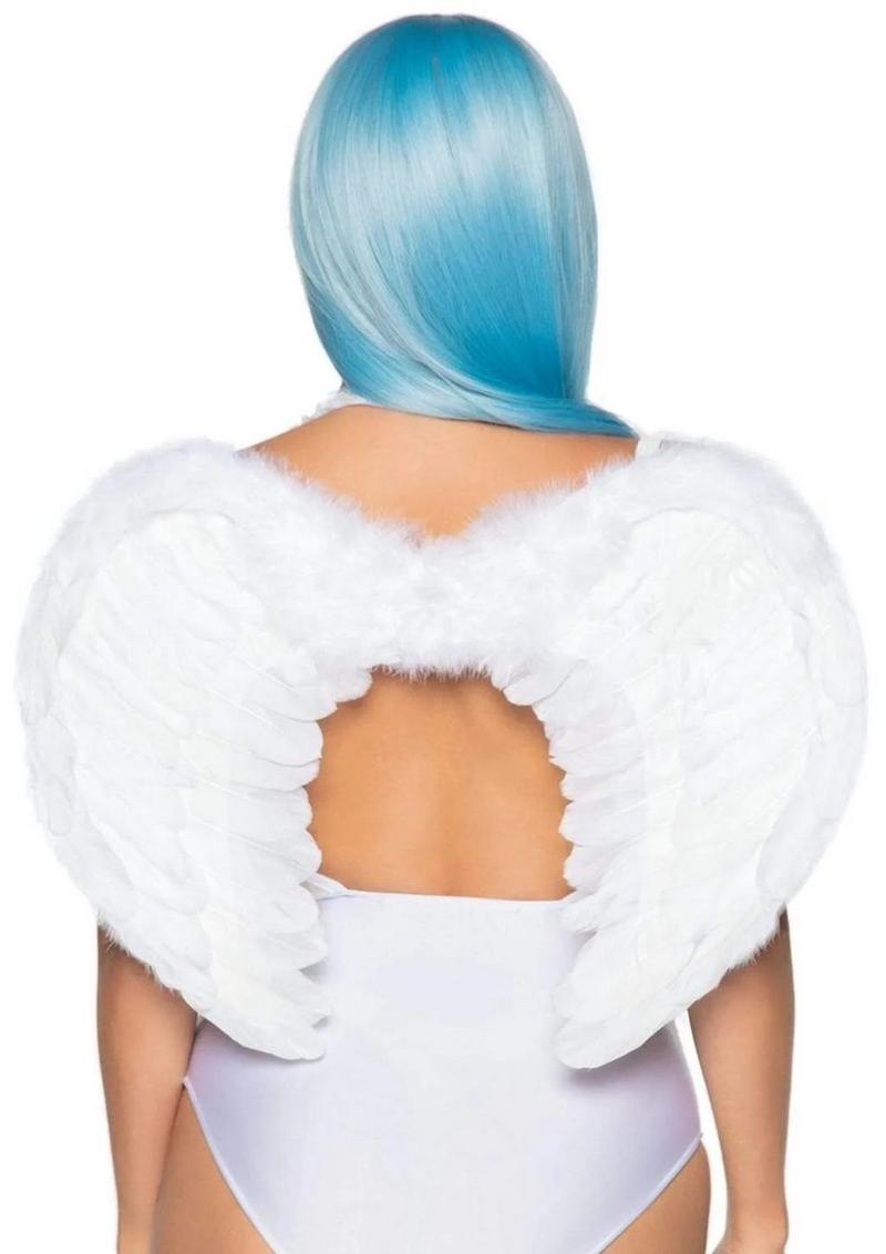 Marabou Trim Wings - White - One Size