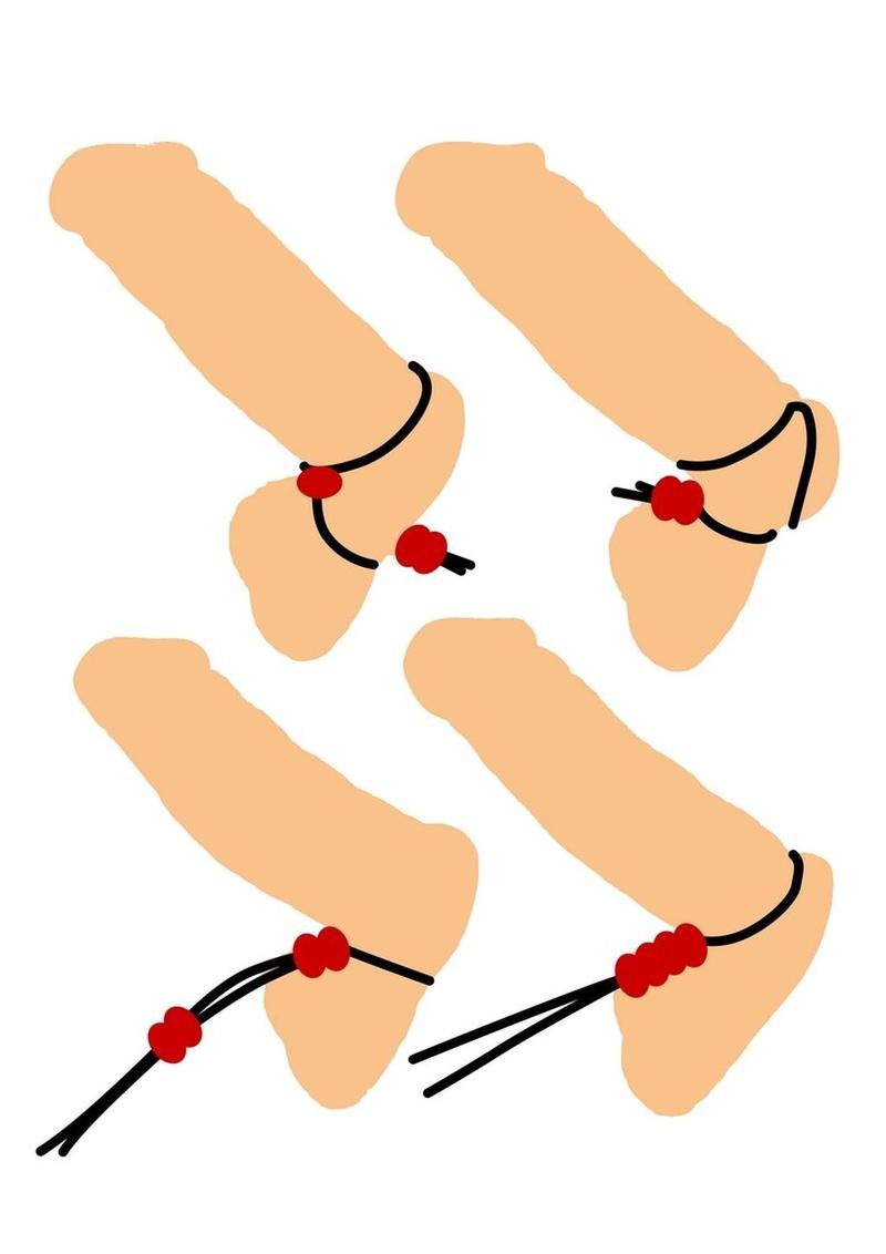 Master Series - Crimson Tied Bolo Lasso Style Adjustable Cock Ring