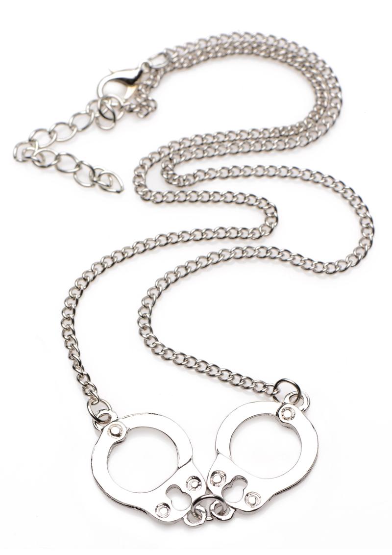 Master Series Cuff Her Handcuff Necklace - Metal/Silver