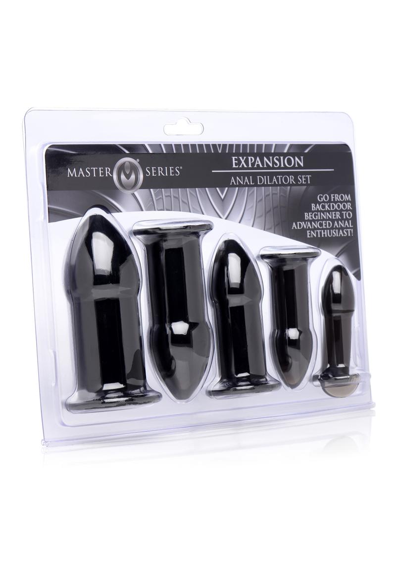 Master Series Expansion Anal Dilator - Black - Set