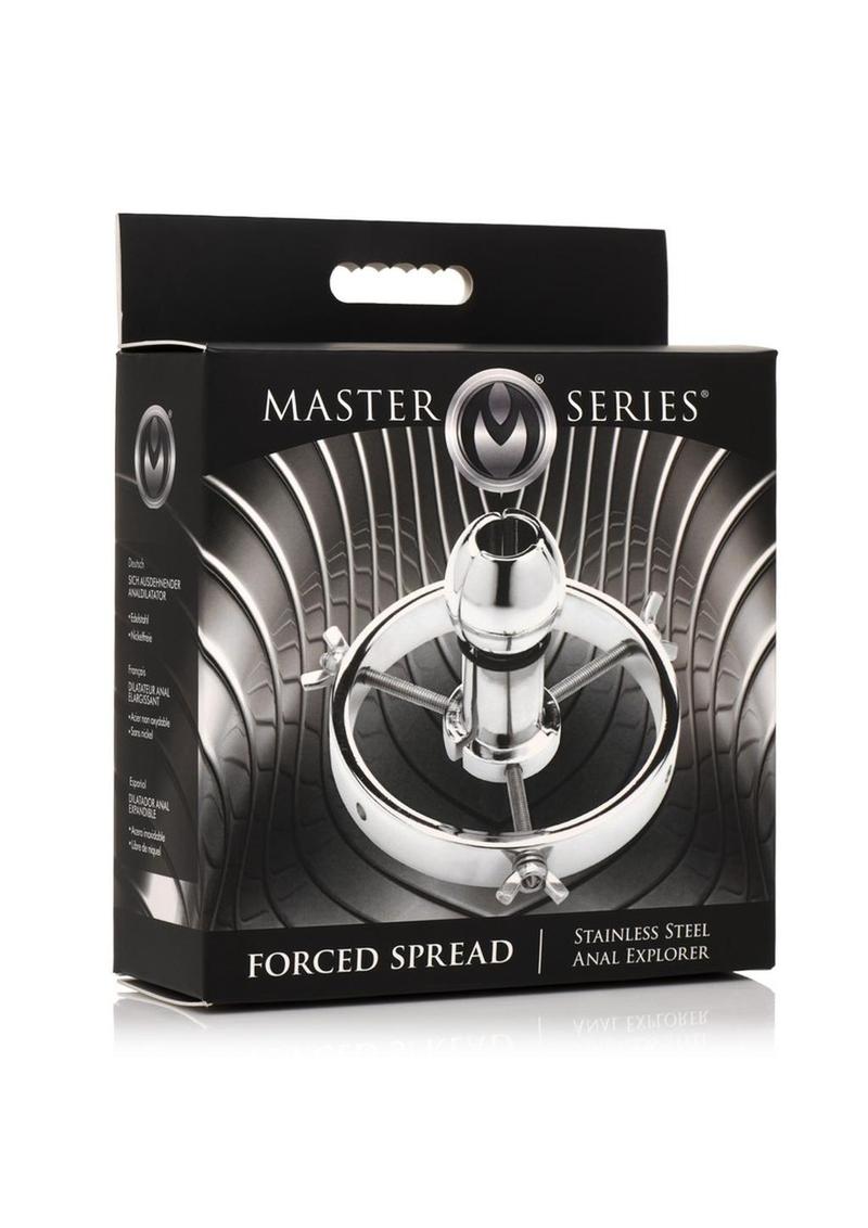 Master Series Forced Spread Stainless Steel Anal Expander - Metal