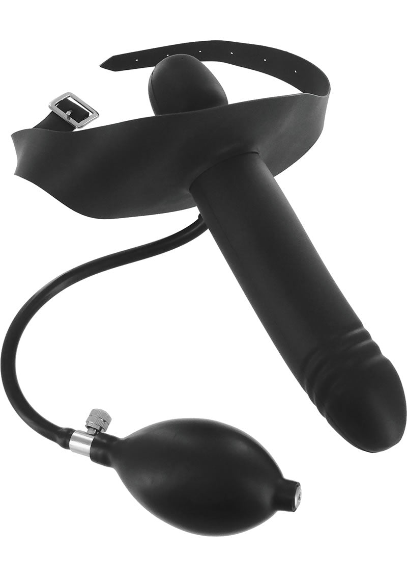 Master Series Incubus Inflatable Gag with Dildo - Black