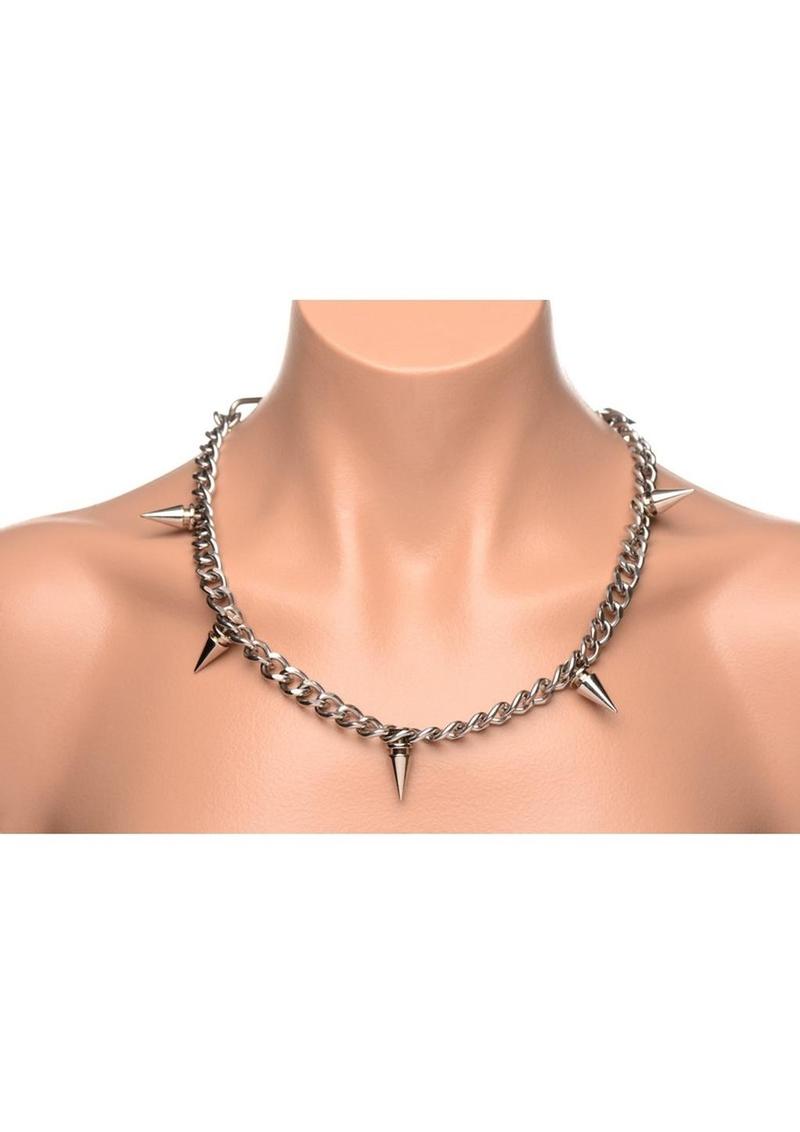Master Series Punk Spiked Necklace
