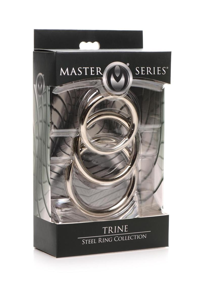 Master Series Trine Steel C-Ring Collection - Metal/Silver