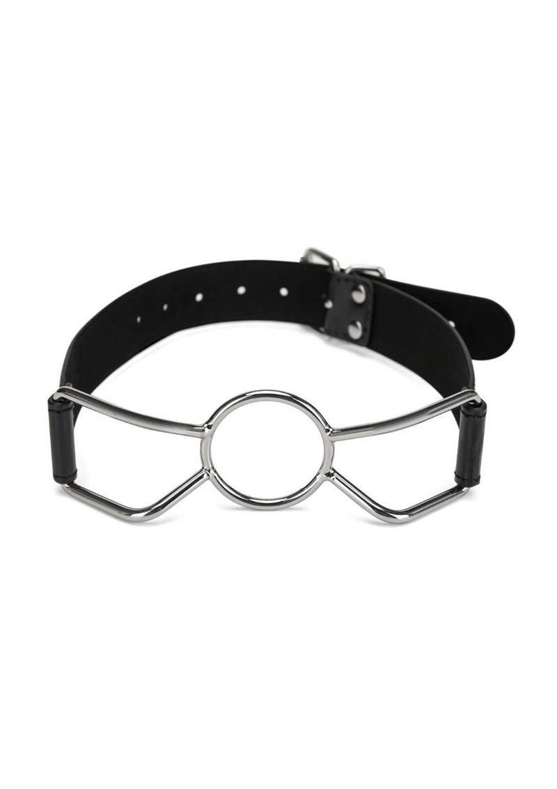 ME YOU US Spider Gag 1 Pu Leather and Metal Adjustable Strap Gag - Black/Silver