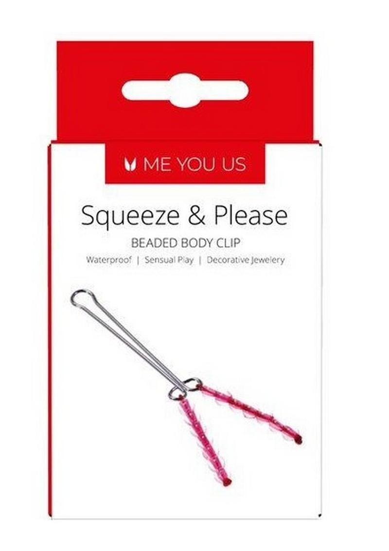 ME YOU US Squeeze and Please Beaded Body Clip