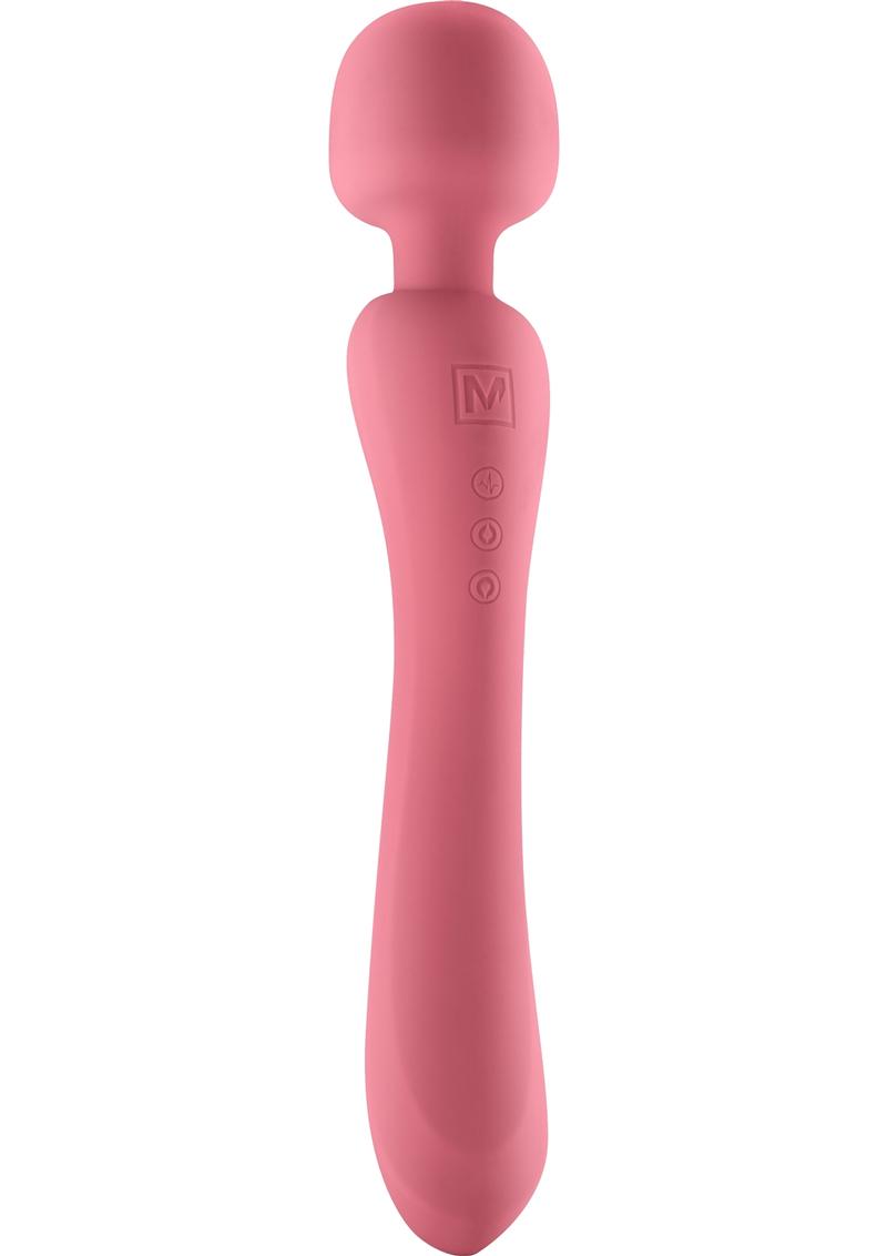 Mjuze Flowing Silicone Rechargeable Massage Wand Vibrator - Pink