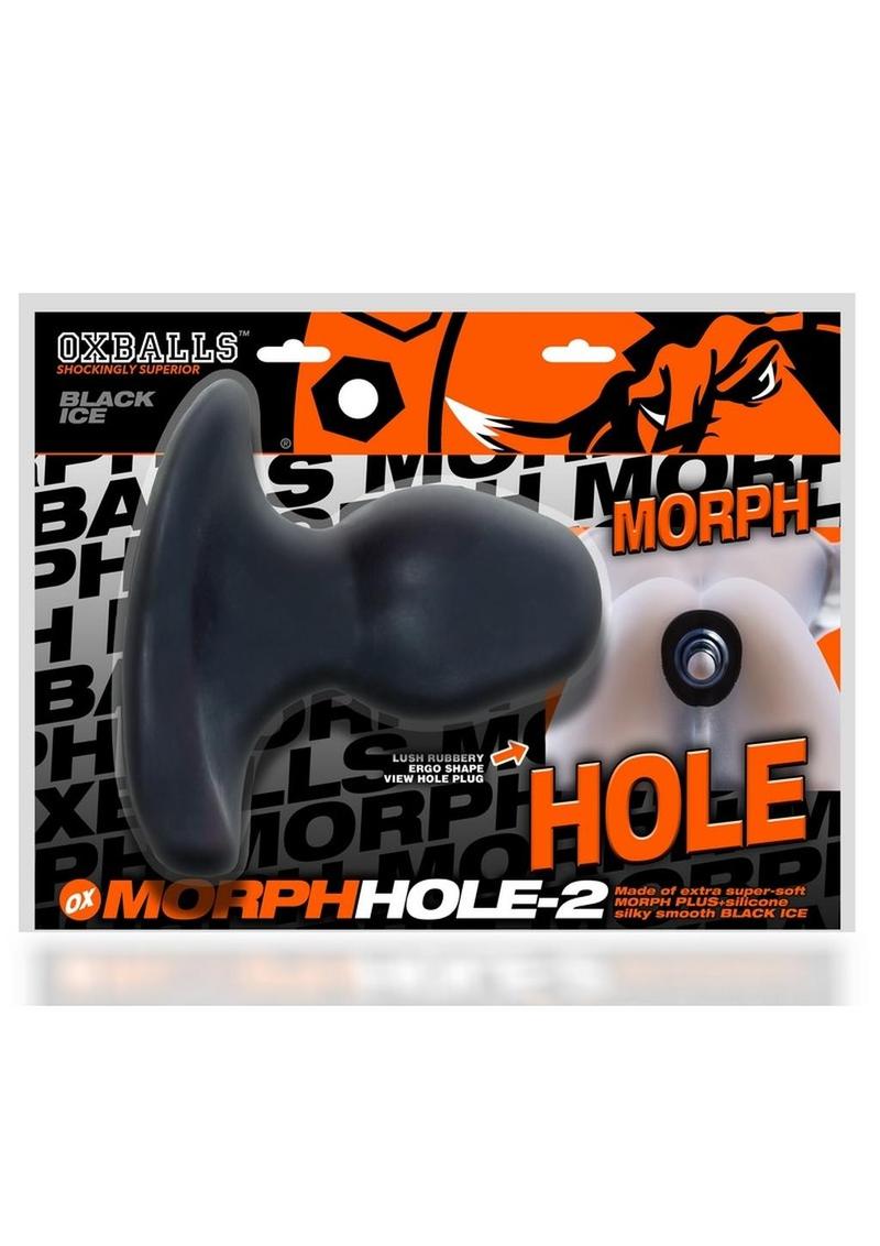 Morphhole 2 Gaper Plug - Black/Black Ice - Large