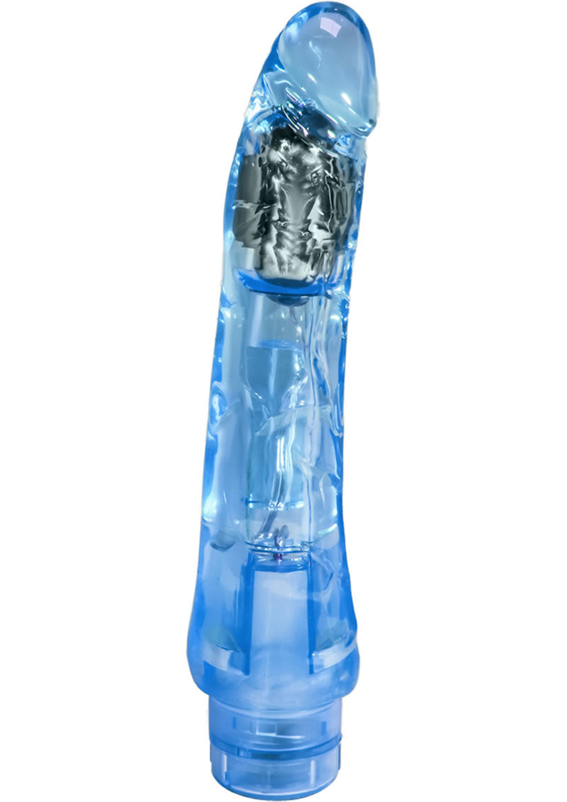 Naturally Yours Mambo Vibrating Dildo - Blue - 9in