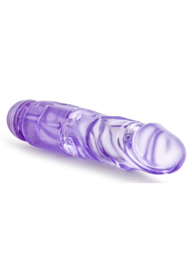 Naturally Yours The Little One Vibrating Dildo - Purple - 6.7in