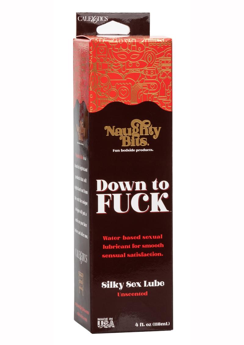 Naughty Bits Down to Fuck Water Based Silky Sex Lube - Boxed