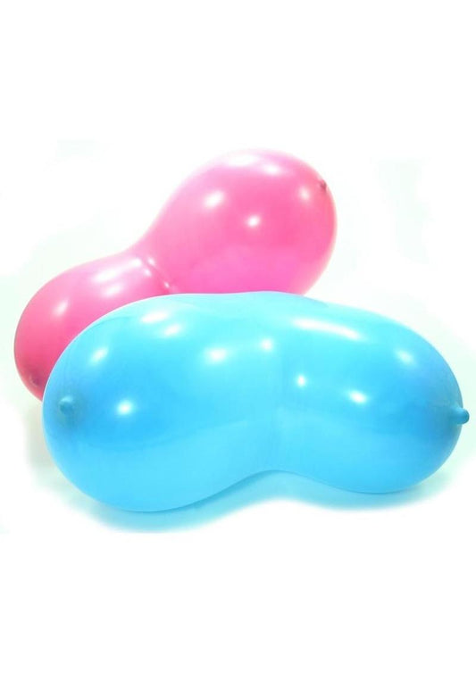 Naughty Party Balloons Boobies - Assorted Colors - 6 Pack