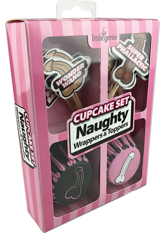Naughty Wrappers and Toppers Cupcake - Set