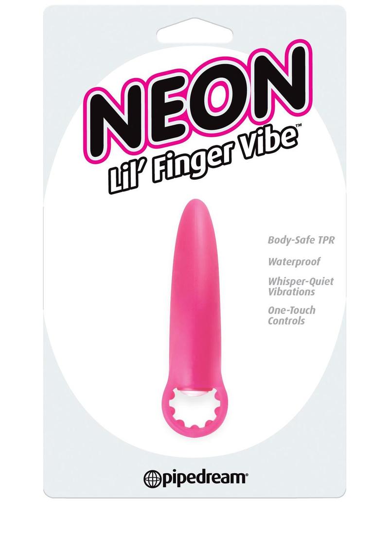 Neon Lil' Finger Vibrator - Pink