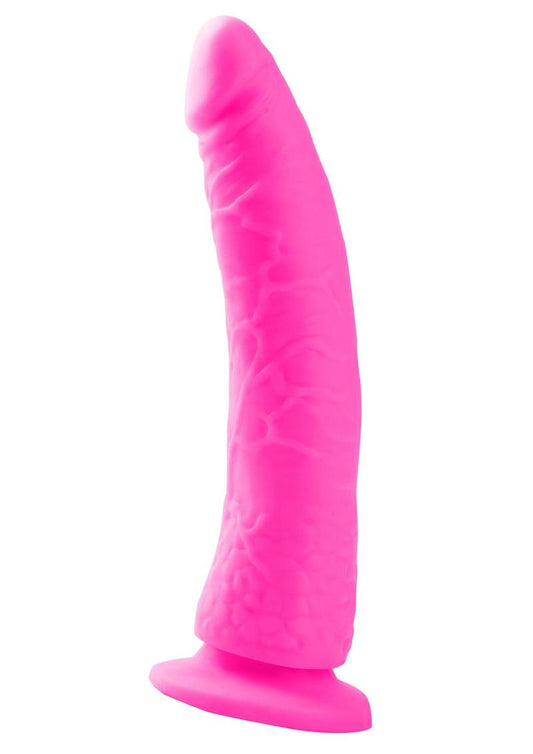 Neon Slim 7 Dildo - Pink - 7in