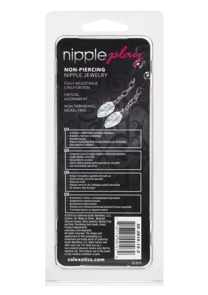 Nipple Play Non-Piercing Nipple Jewelry Crystal Teardrop