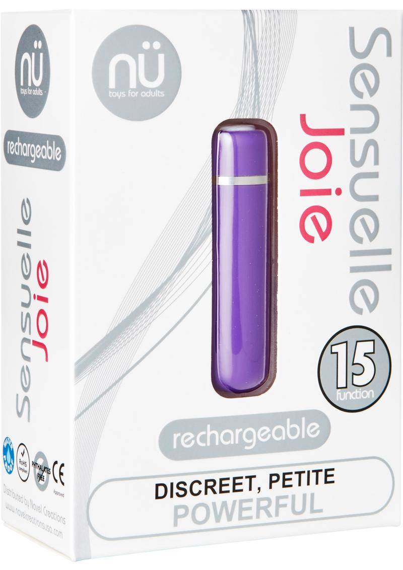 Nu Sensuelle Joie Rechargeable Silicone Bullet - Purple