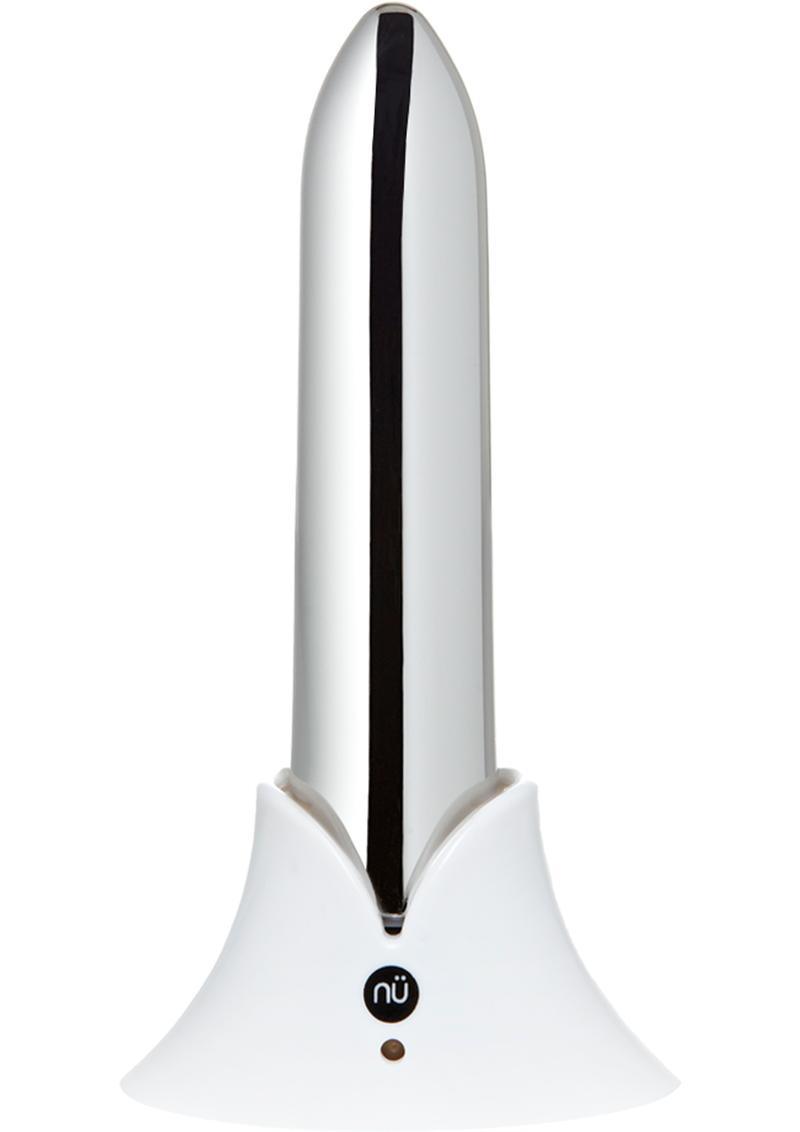 Nu Sensuelle Point Rechargeable Silicone Bullet - Silver