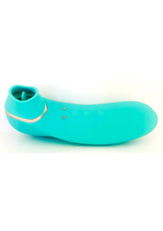 Nu Sensuelle Trinitii Triple Action Rechargeable Silicone Vibrator - Blue/Electric Blue