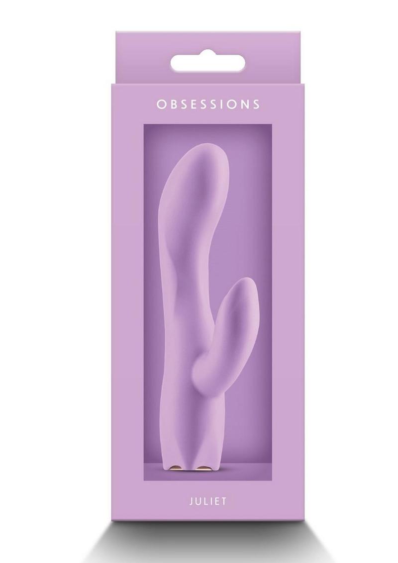 Obsessions Juliet Rechargeable Silicone Rabbit Vibrator - Lavender/Purple