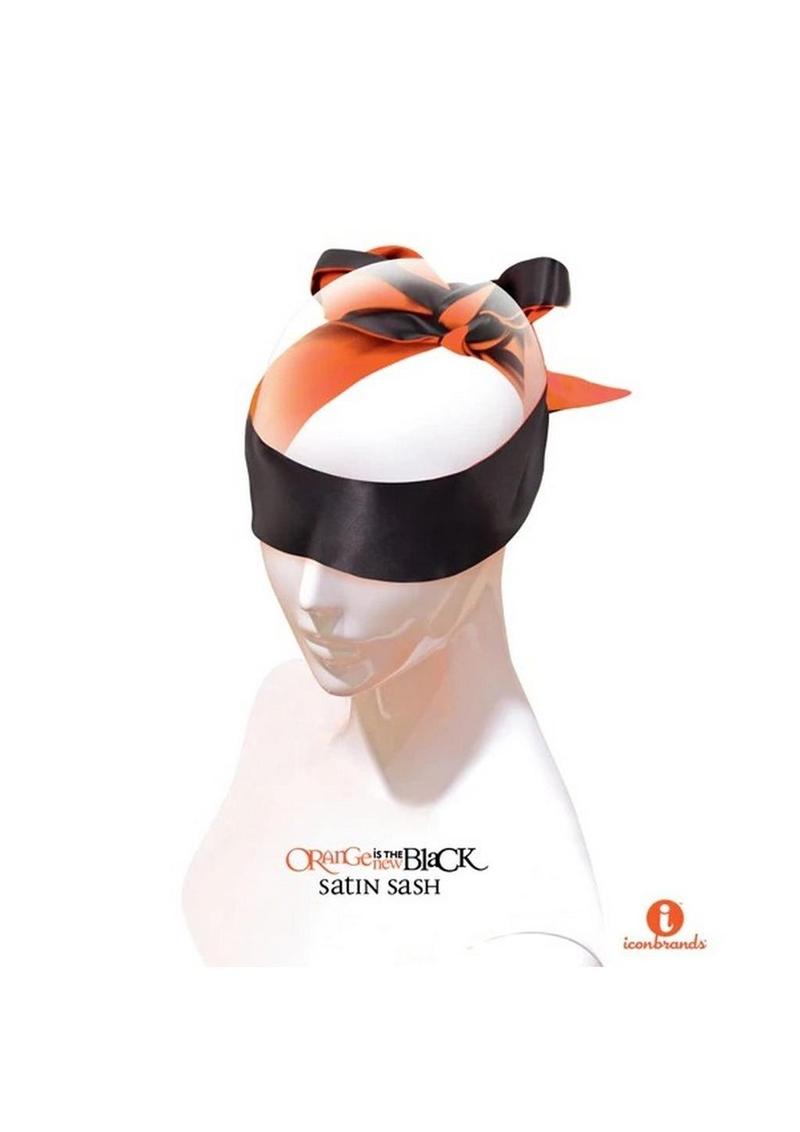 Orange Is The New Black Satin Sash Reversible Blindfold/Restraint