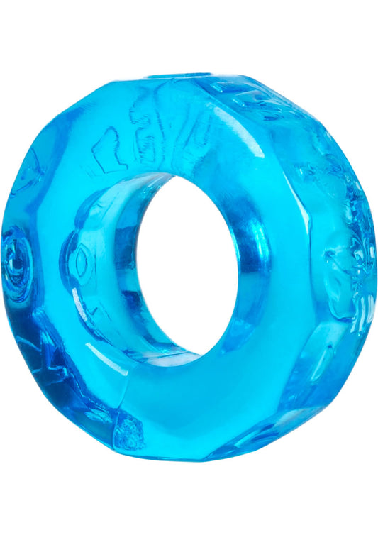 Oxballs Atomic Jock Sprocket Super Stretchy Cock Ring - Blue - 2.8in