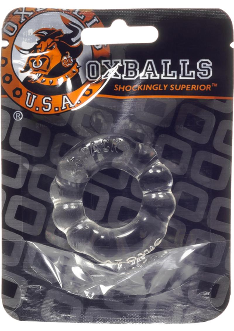 Oxballs Atomic Jock 'The 6 Pack' Sport Cock Ring - Clear