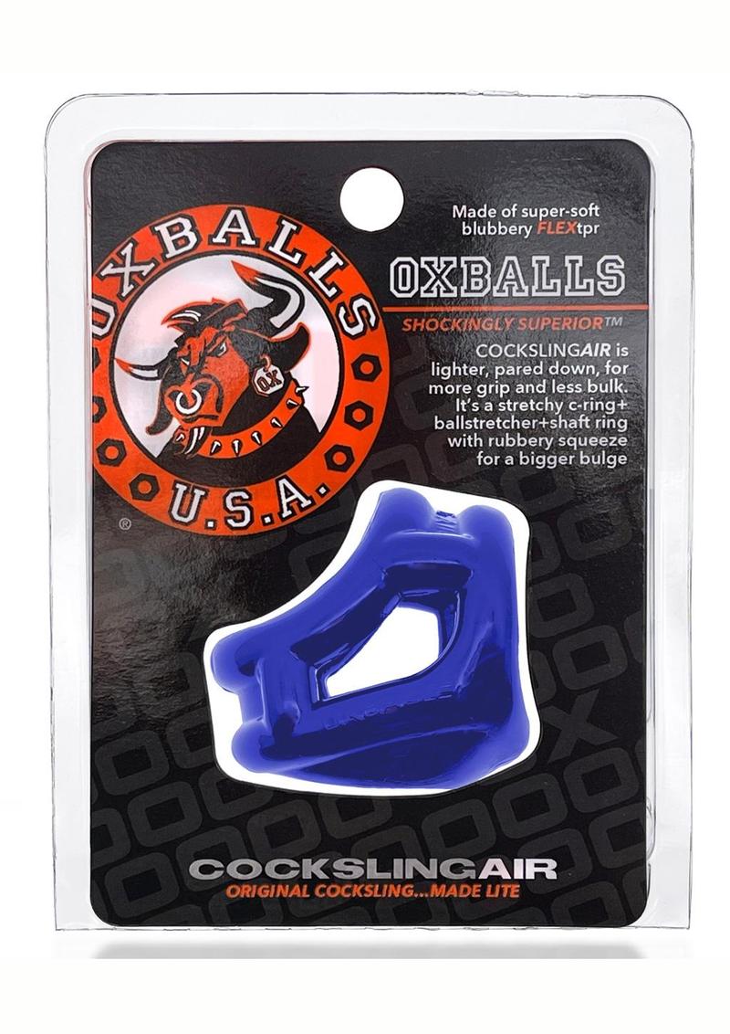 Oxballs Cocksling Air Cock and Ball Sling - Blue/Pool Blue