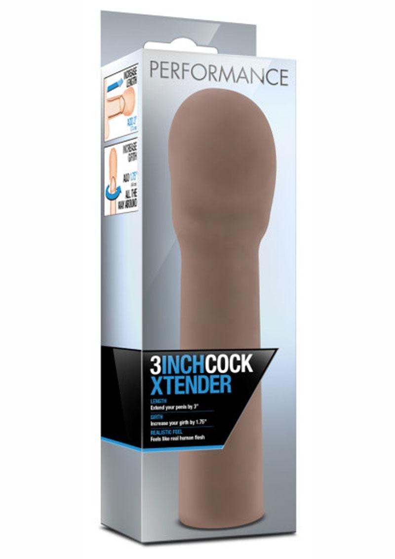 Performance Cock Xtender Penis Extender - Chocolate - 3in