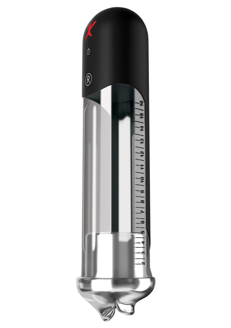 Pipedream Extreme Elite Blowjob Power Pump Masturbator - Mouth - Black/Clear