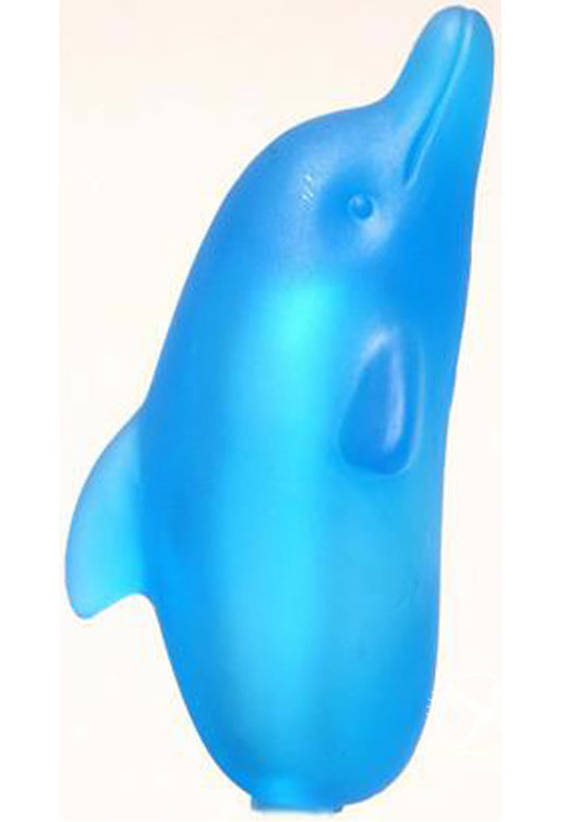 Pleasure Silicone Sleeve For Eggs Or Bullets - Dolphin - Blue