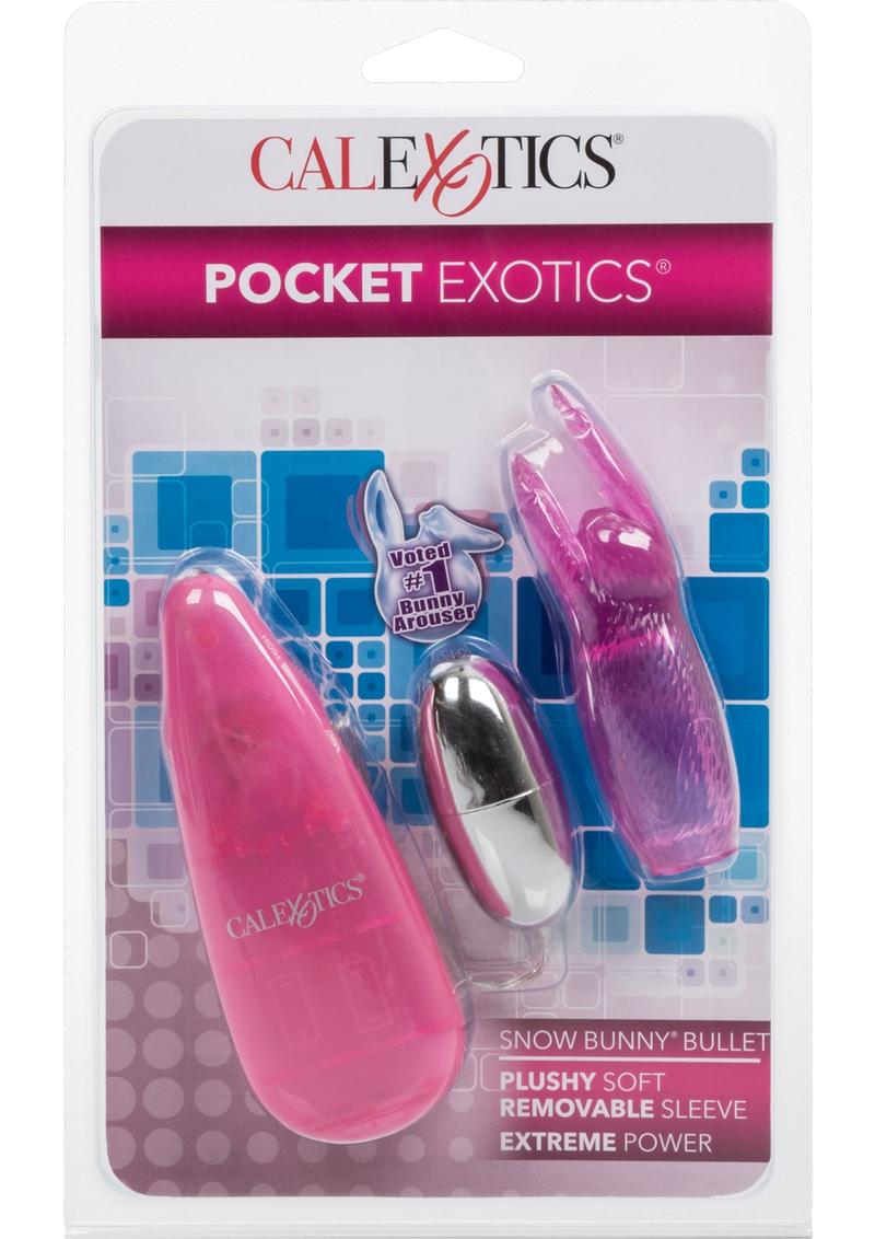 Pocket Exotics Snow Bunny Bullet - Pink - 4in