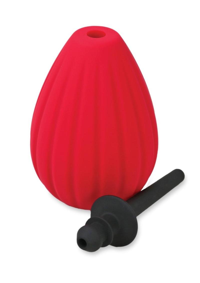 Prelude Silicone Enema Bulb Kit - Black/Red