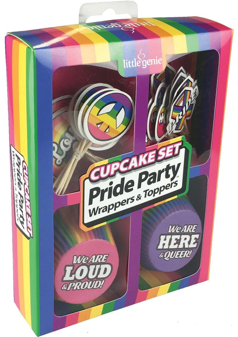 Pride Wrappers and Toppers Cupcake - Set