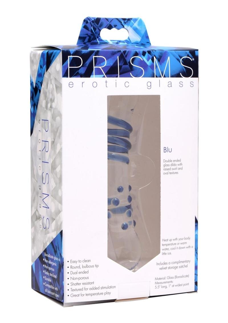 Prisms Blu Dual Ended Glass Dildo
