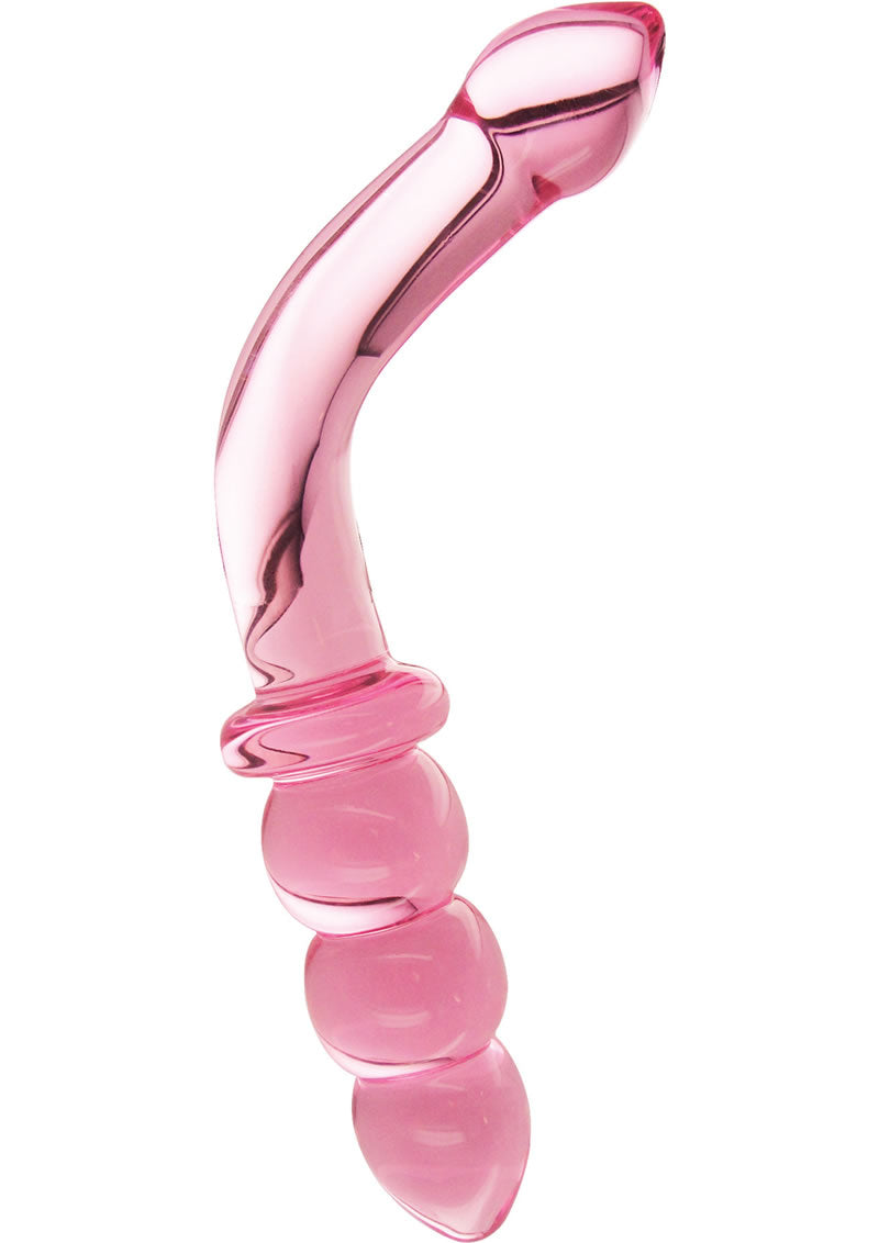 Prisms Erotic Glass Hamsa G-Spot Glass Wand - Pink