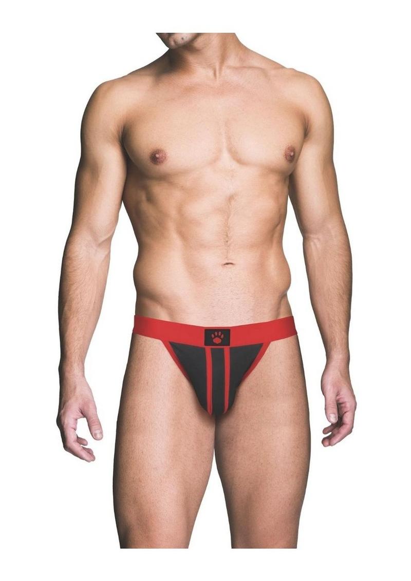 Prowler Red Ass-Less Jock - Black/Red - Small