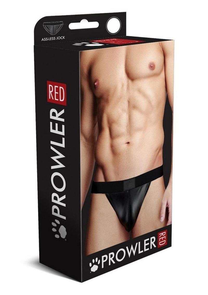 Prowler Red Wetlook Ass-Less Jock - Black - XLarge