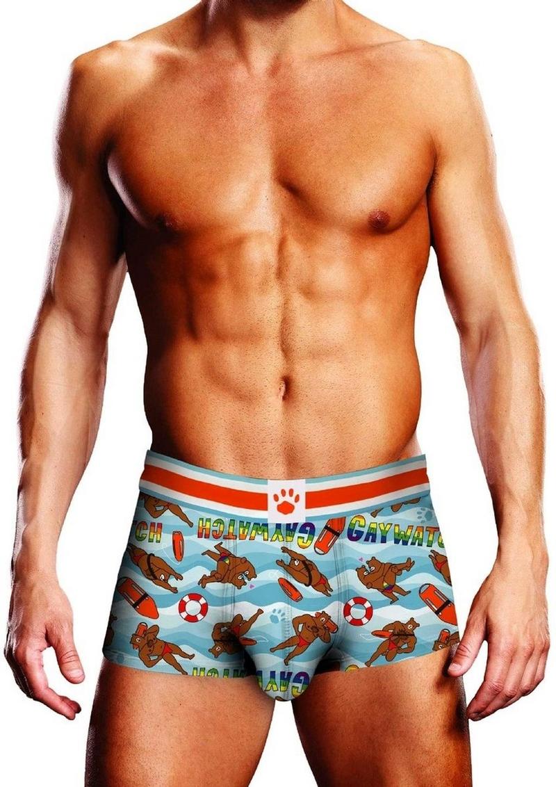 Prowler Gaywatch Bears Trunk - Blue/Orange - XXLarge