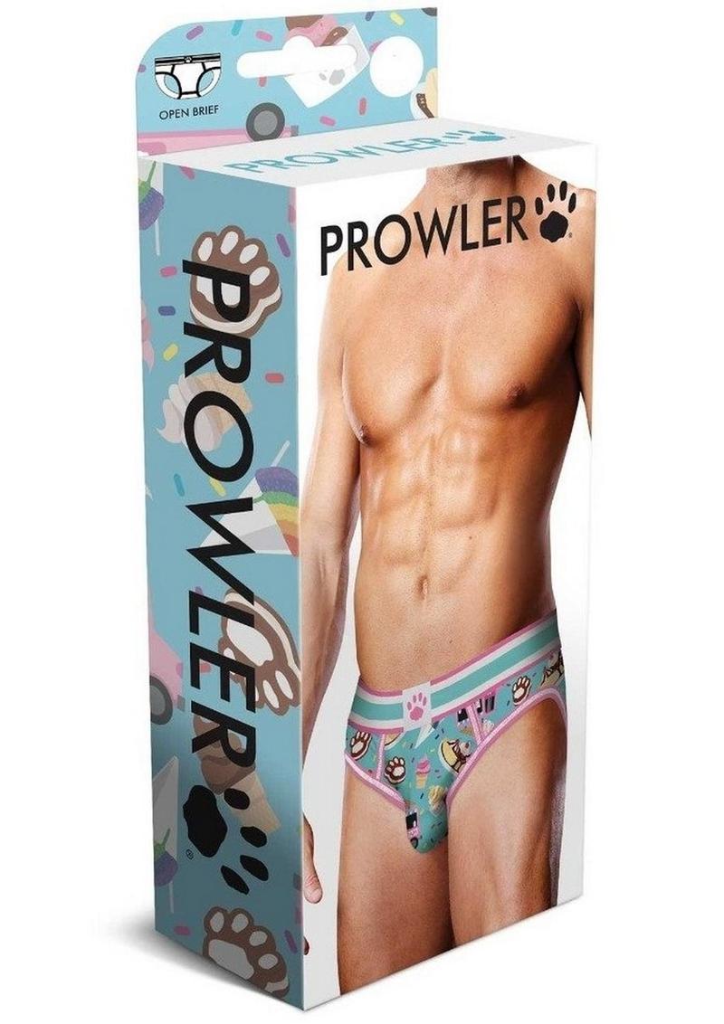 Prowler Sundae Open Brief - Blue/Pink - Medium