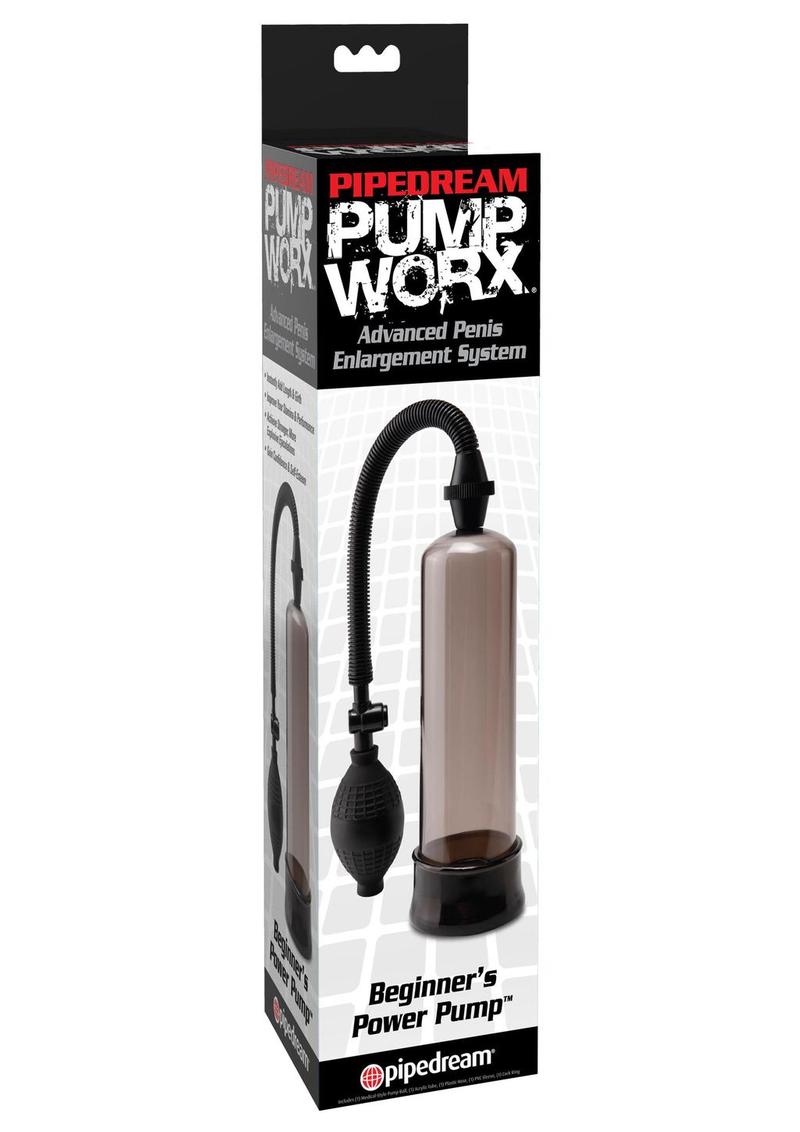 Pump Worx Beginner's Power Pump Advanced Penis Enlargement System - Black/Smoke