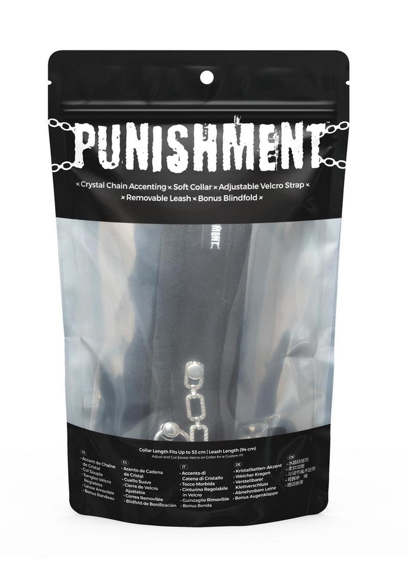 Punishment Crystal Detail Collar and Leash