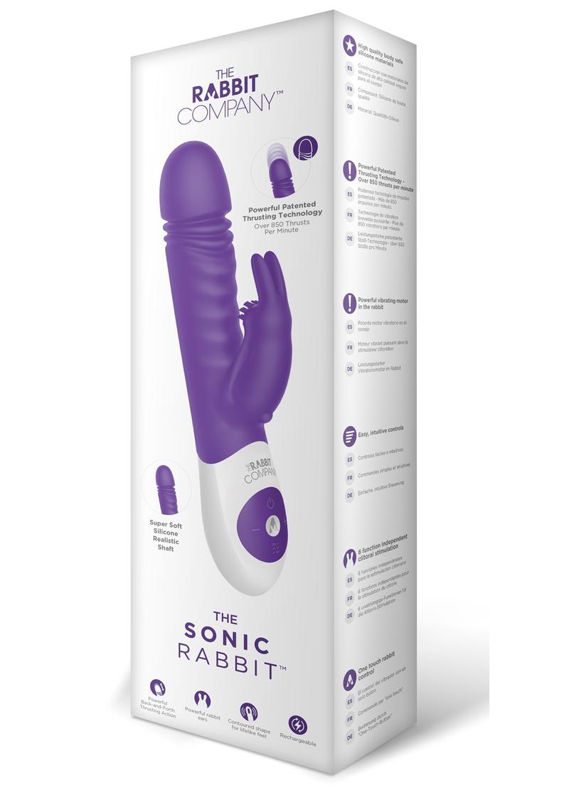 Rabbit Company The Sonic Rabbit Rechargeable Silicone Vibrator - Purple