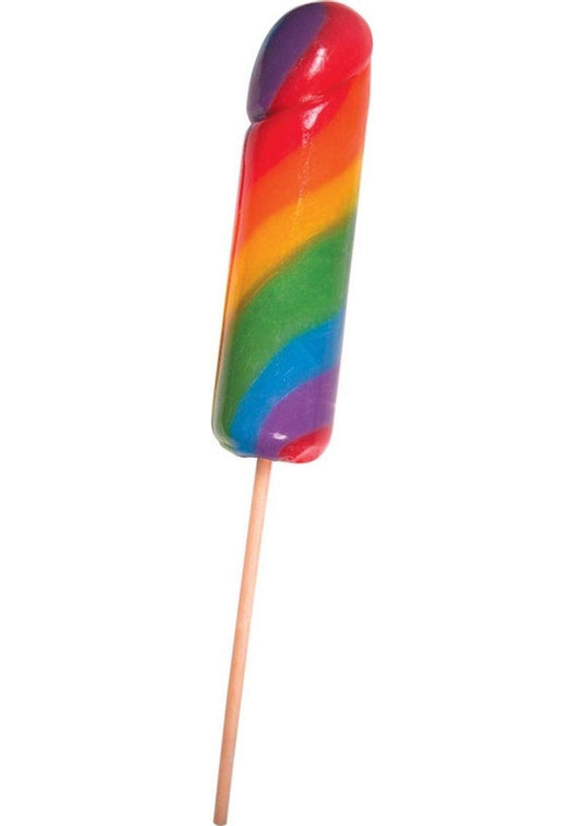 Rainbow Jumbo Cock Pops - 6 Per Display