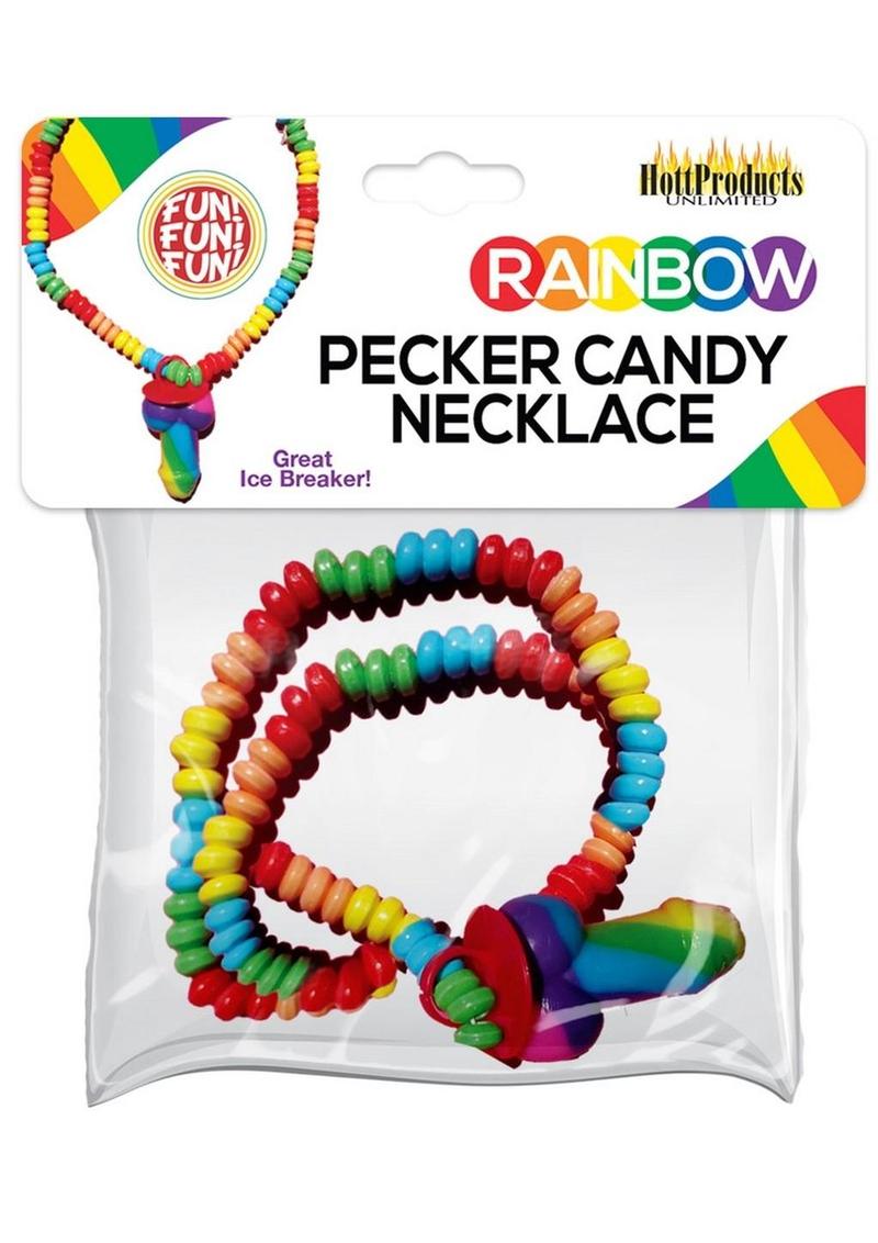Rainbow Pecker Candy Necklace - Multicolor