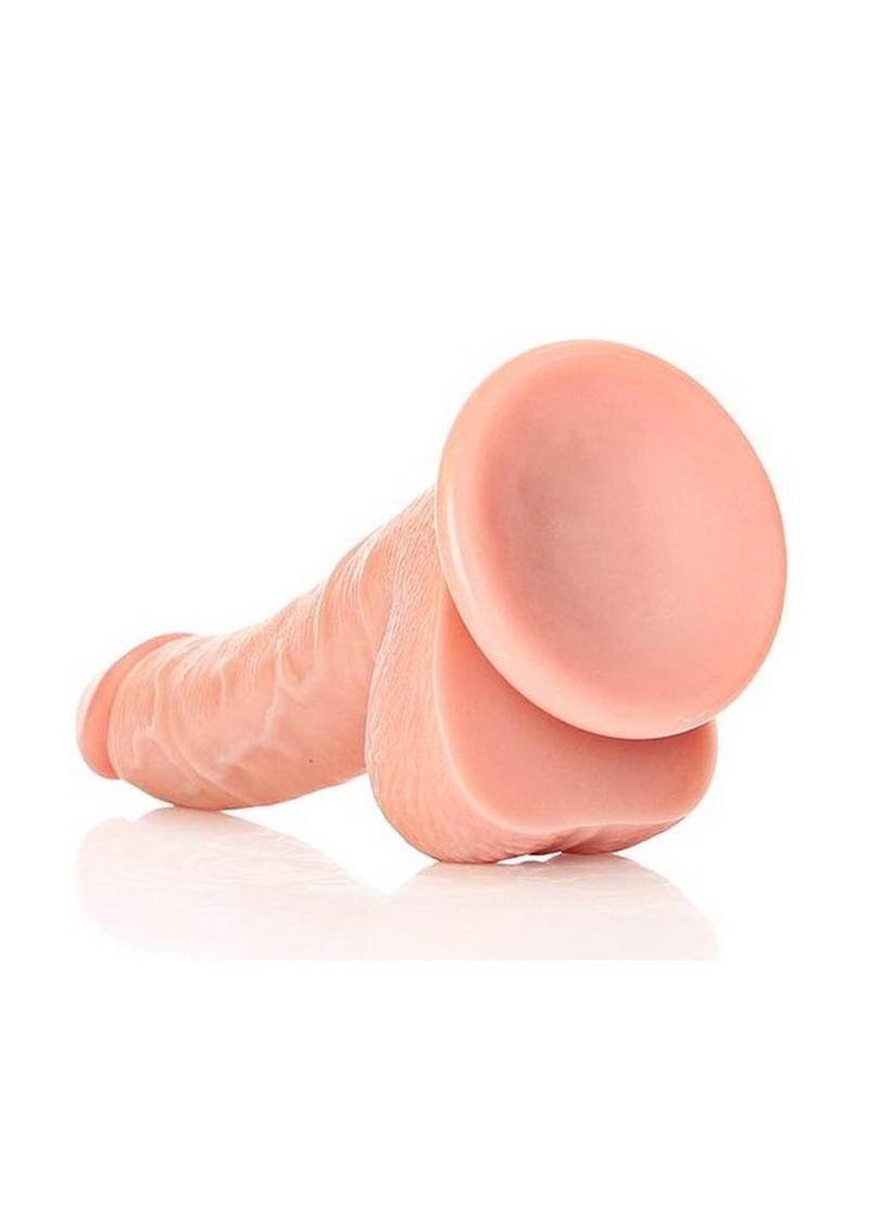 Realrock Curved Realistic Dildo with Balls and Suction Cup