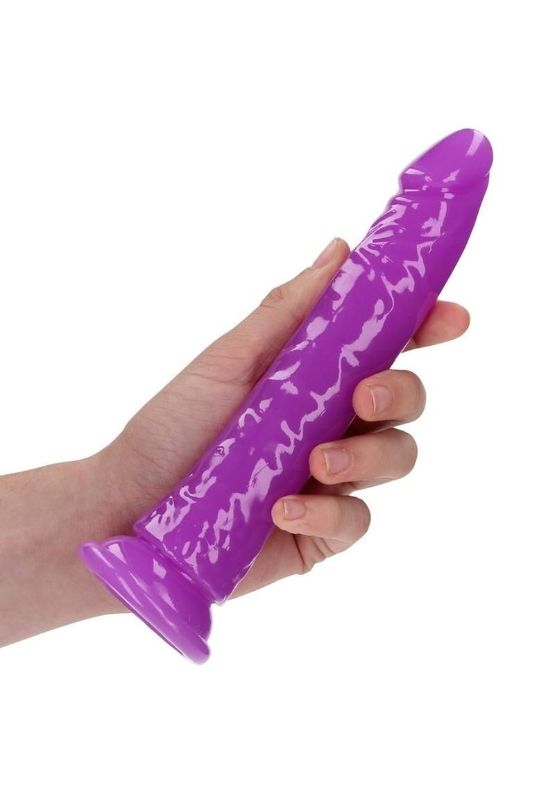 Realrock Slim Glow In The Dark Dildo with Suction Cup